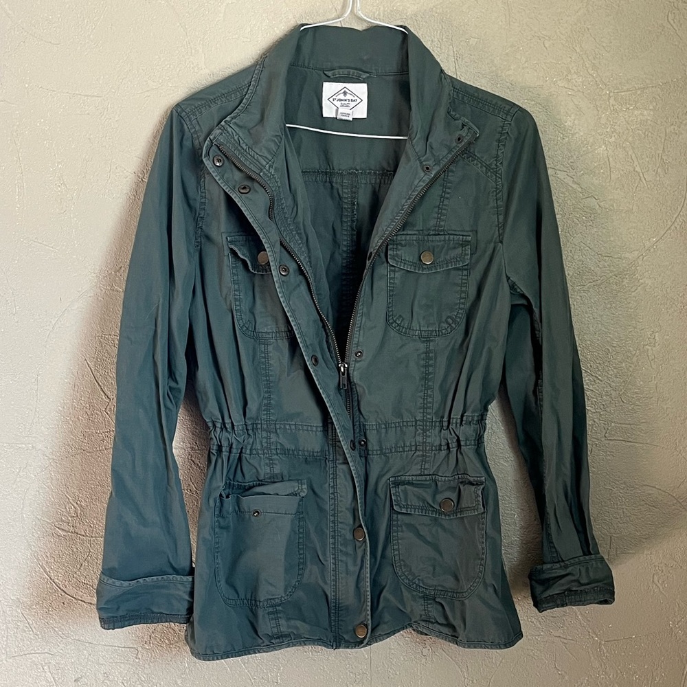Women’s Green St John’s Bay Utility Jacket